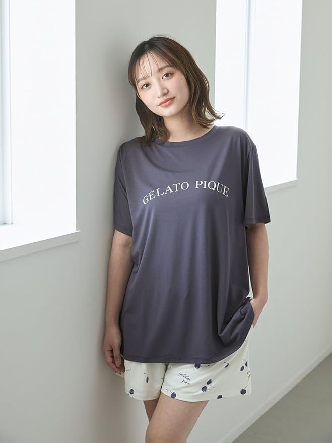 Amazon | [ジェラート ピケ] モチーフ4柄ワンポイントTシャツ+